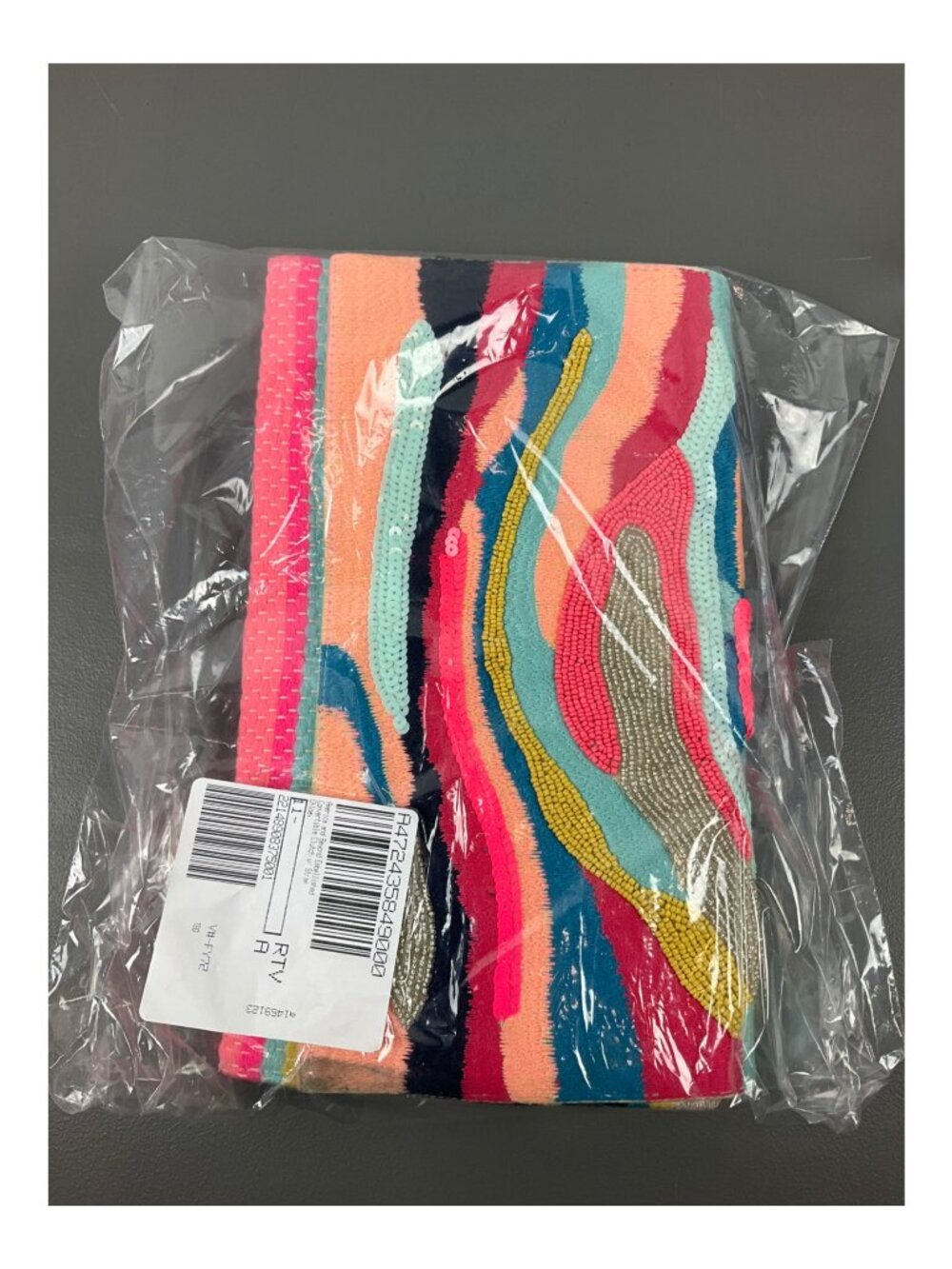 America and Beyond Women's Multicolor Embellished Convertible Clutch with Strap